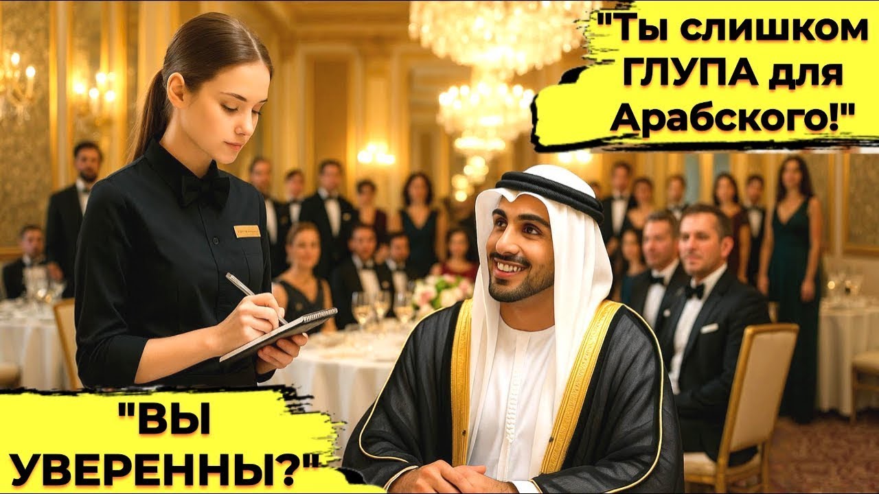 ШЕЙХ Миллиардер Унизил Официантку На Арабском – Она Ответила Безупречным Арабским
