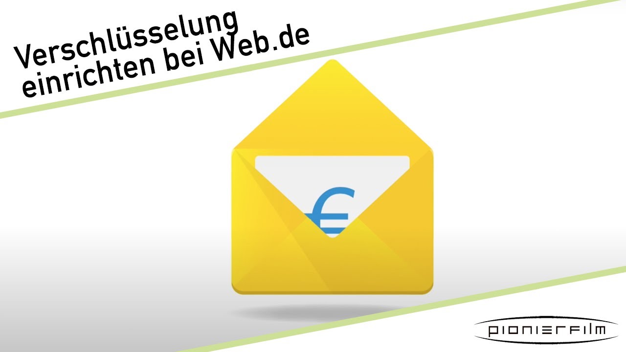 Verschlüsselte Kommunikation bei WEB.DE einrichten - YouTube