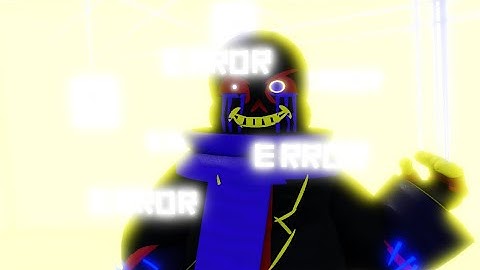 Underverse Error sans model in obby creator by me