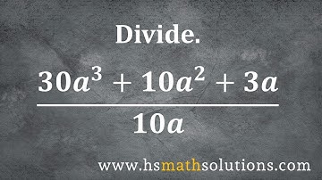 Dividing a Polynomial by a Monomial (Example)