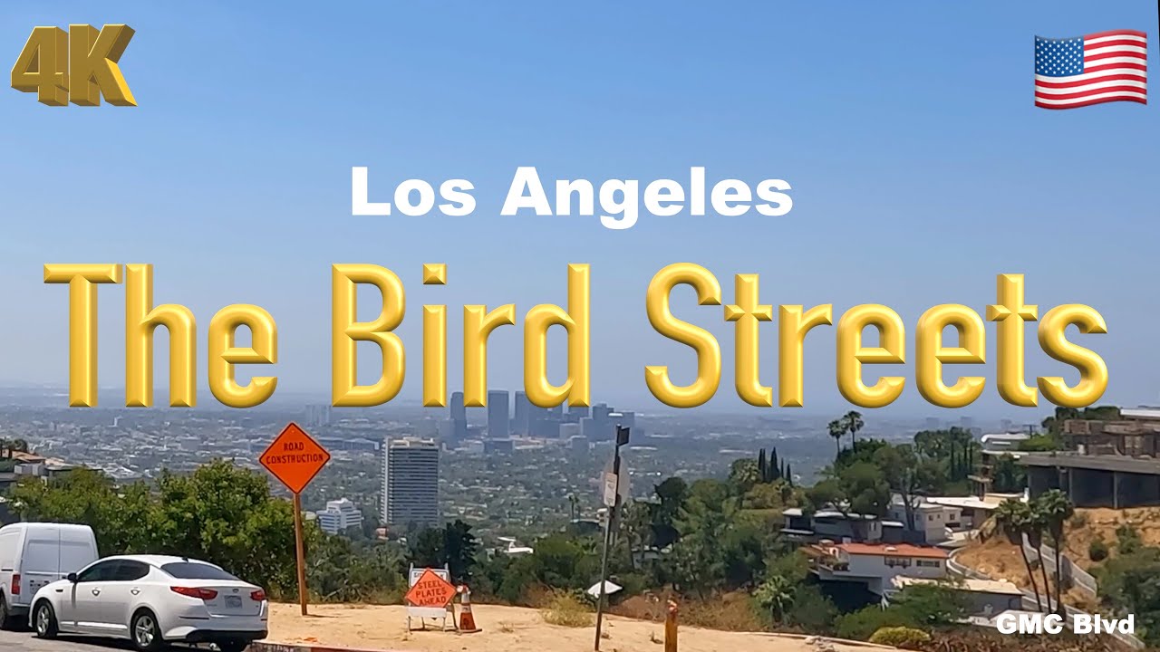 [4K] Los Angeles 🇺🇸, The Bird Streets California USA in Jun 2022