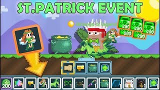 NEW ST.PATRICK EVENT + NEW ITEMS!! (GOLDEN MONEY GUN) OMG!! | GrowTopia