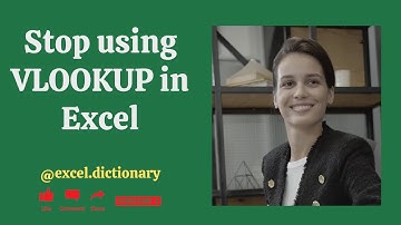 Stop using VLOOKUP in Excel - Switch into INDEX MATCH @msexceldictionary