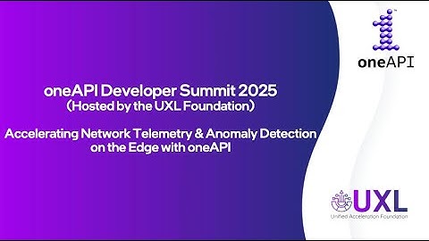 Accelerating Network Telemetry & Anomaly Detection on the Edge with oneAPI