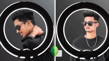 How To Edit Ring Light Photo Editing in Snapseed | Photo Editing