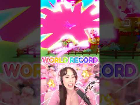 WORLD RECORD PINK FLOWER IN GROW A GARDEN!