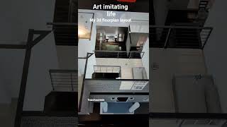 Touchscreen 3D floorplan vs the actual layout. My Smarthome