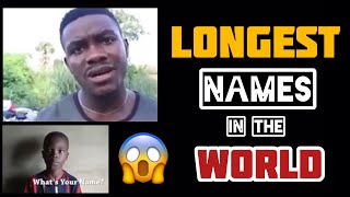 Longest Names In The World Funniest Names Fun Therapy By Abdullah Mazhar
