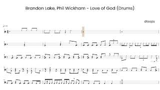 Love of God (DRUM SCORE) - Brandon Lake & Phil Wickham 