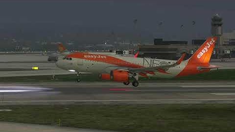 MSFS 2020 - Zurich Low Visibility, Windy, Hurricane Landing - A320neo EasyJet Colours