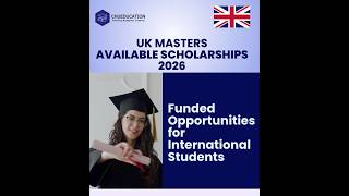 Master Scholarships in UK 2026