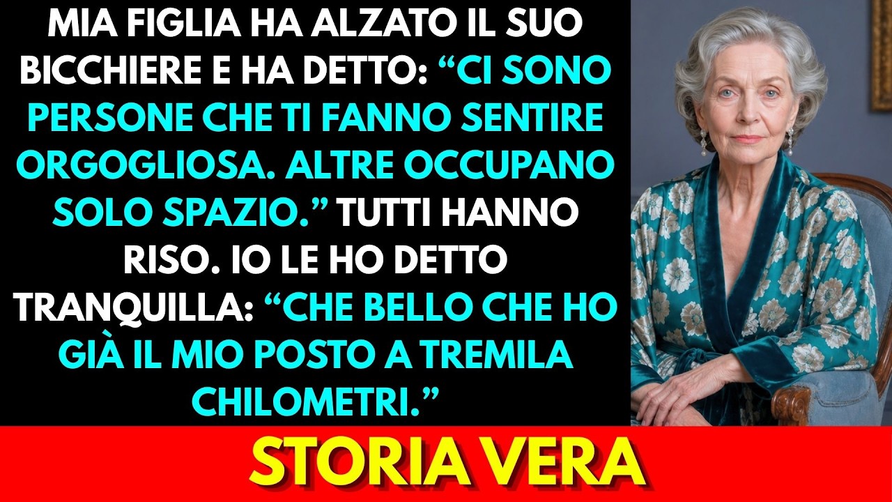 Mia figlia ha alzato il calice davanti a tutta la famiglia e ha detto: “Ci sono persone che ti rendono orgogliosa. Altre occupano soltanto posto.” E tutti hanno riso. Anche mio marito, quello da...