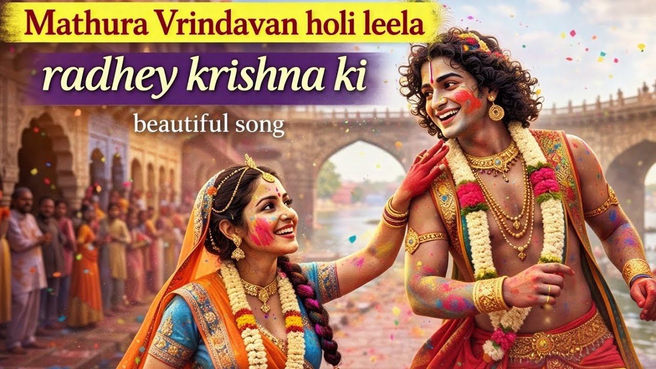 👉🏻Radhe radhe ji ki holi leela ka sundar geet🫟| Radha Krishna Holi  | Braj Ki Holi | Krishna Song