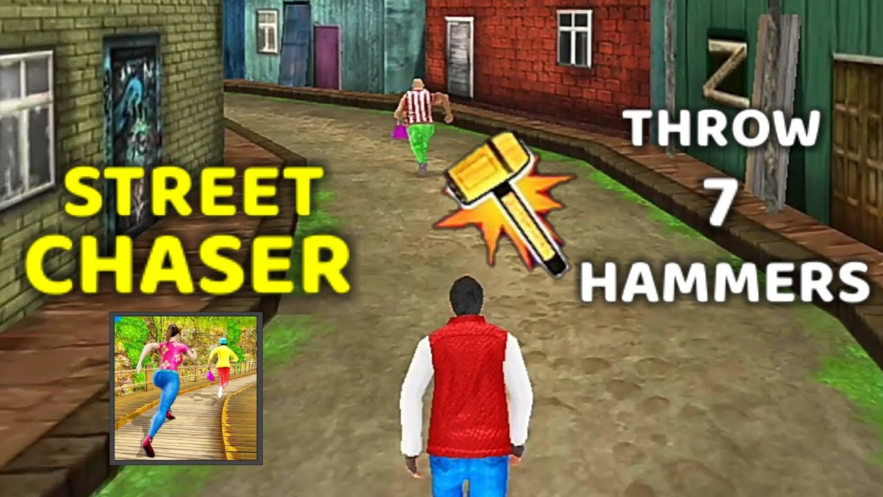 STREET CHASER Daily Challenges - Throw 7 Hammers | Gameplay | GAME GREAT ASHOKA