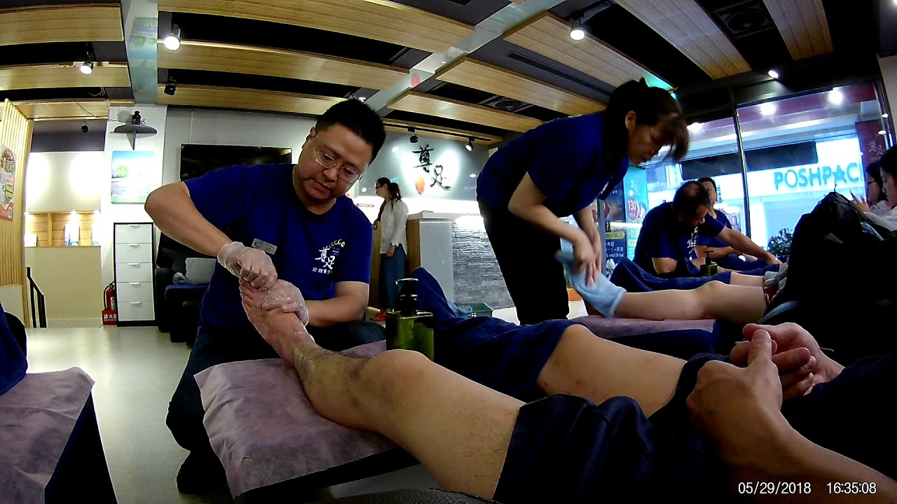 台湾のフットマッサージ45分間 Foot massage 45 minutes Taiwan to taipei その2 FHD0030