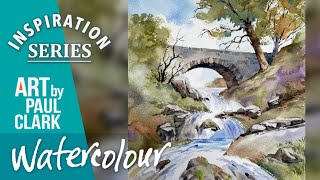 How to Paint a Waterfall in Watercolour After James Fletcher Watson @ArtbyPaulClark