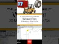 17- SolidWorks || Forklift ||: Wheel Rim #3d #automobile #solidworks #cad #design #engineering
