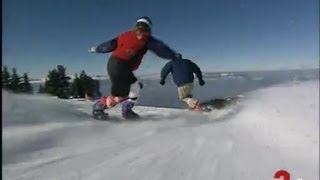 Portrait de Karine Ruby, surfeuse des neiges