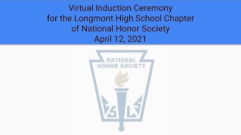 NHS Virtual Induction Video Spring 2021