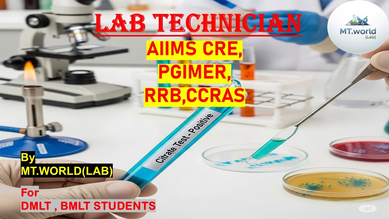 BIO-CHEMICAL TEST, CITRATE UTILISATION TEST,