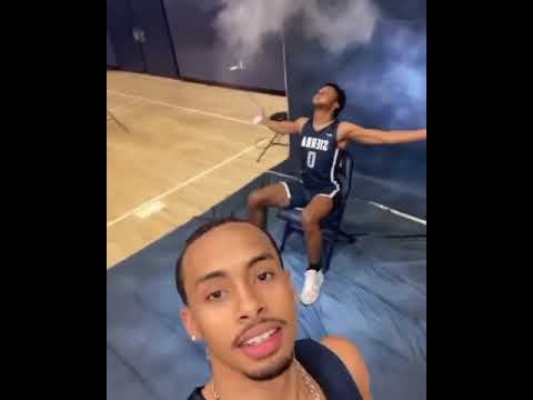 Amari Bailey Catches Bronny Doing The CHALK TOSS LeBron Signature Move!