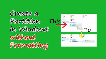 How To Create A Partition in Windows Without Formatting [Windows 7 , 8 & 10]