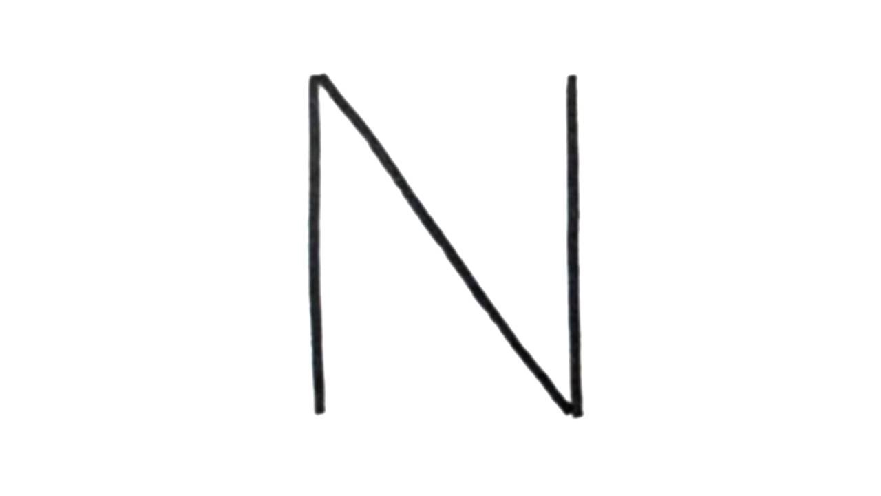 How to Draw a Narwhal after Writing Letter N - LetterToons