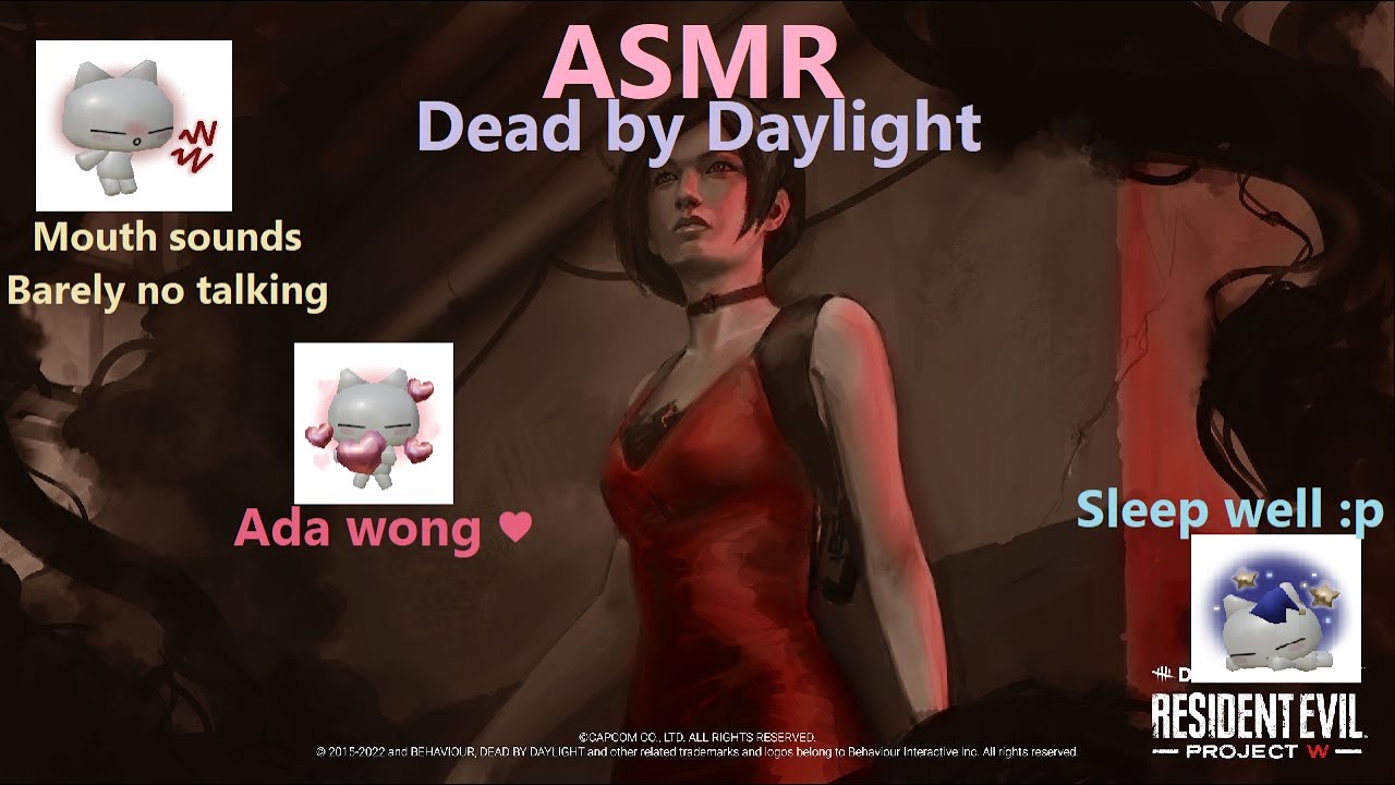 ASMR  GAMING .ೃ࿐ Dead by Daylight + Mouth Sounds and Barely no talking :D