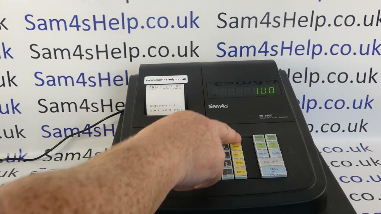 How To Shift Position Of Decimal Point For Your Currency Sam4S ER180U / ER180 Cash Register