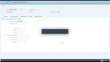 SAP S/4 HANA  115 Creation of a Fixed Asset Master Record using SAP Fiori