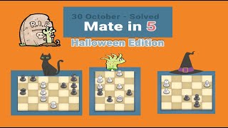 3 Hard Chess Problems to Solve in 30 Seconds #matein5 #hard #chess #problems screenshot 3