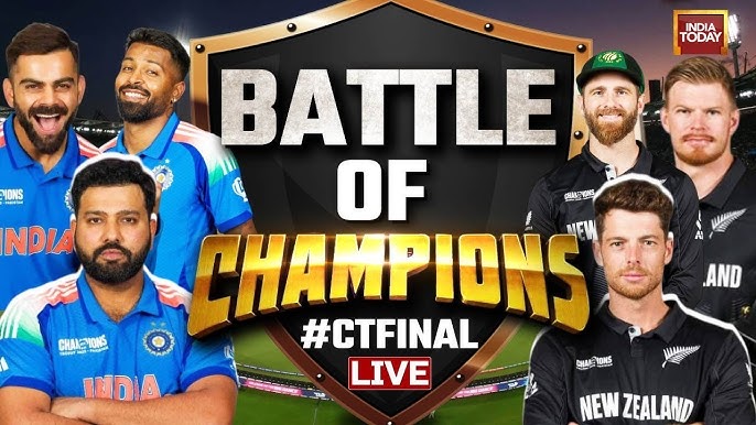IND Vs NZ Final LIVE | India Vs New Zealand Champions Trophy Final | IND Vs NZ Battle Of Champions - YouTube