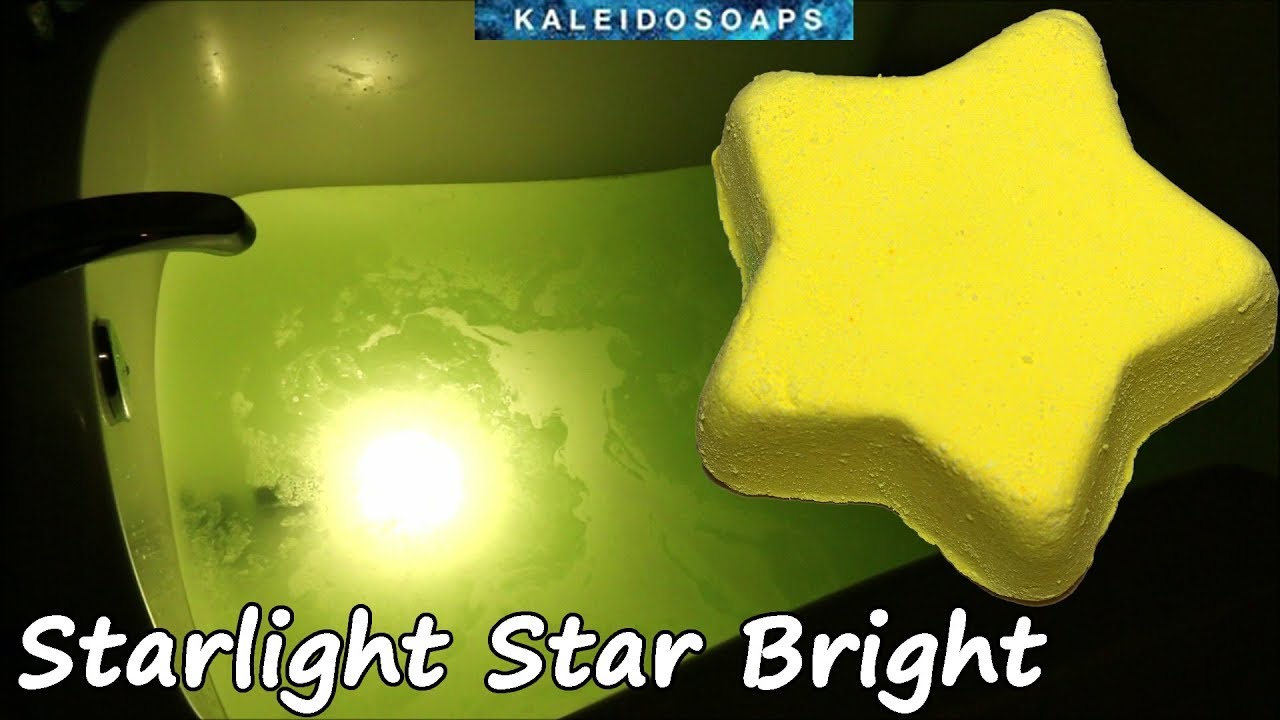 Kaleidosoaps STARLIGHT STAR BRIGHT Bath Bomb Demo & Review Underwater View