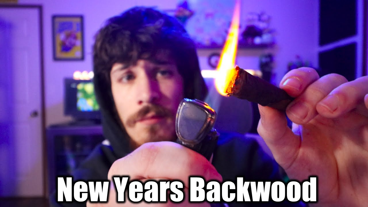 Smoking a FAT Backwood for New Years Eve