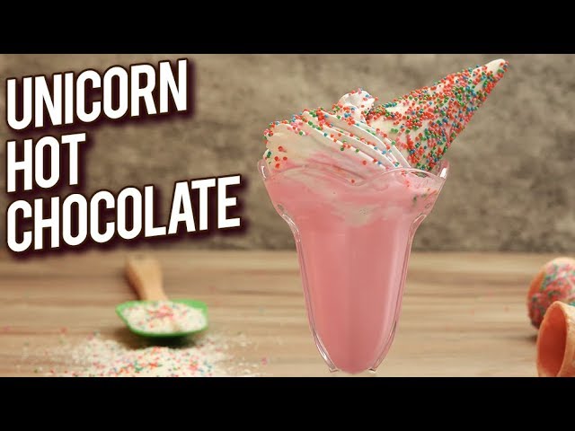 Unicorn Hot Chocolate Recipe - How To Make White Hot Chocolate - Rajshri Food - Stop Motion Cooking