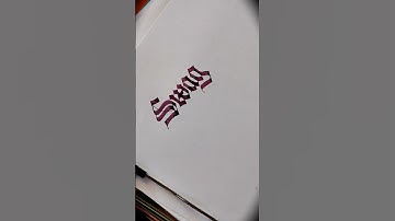 How to write Swag in Gothic Calligraphy #calligraphy #names #art #tutorial #shorts #viral #video