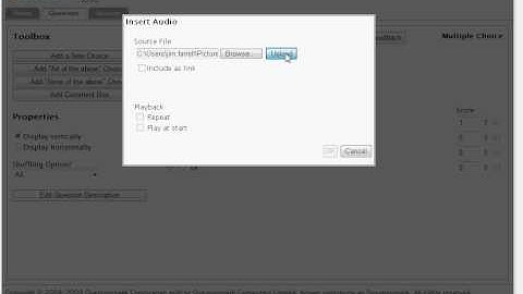 Adding multimedia to Questionmark Live