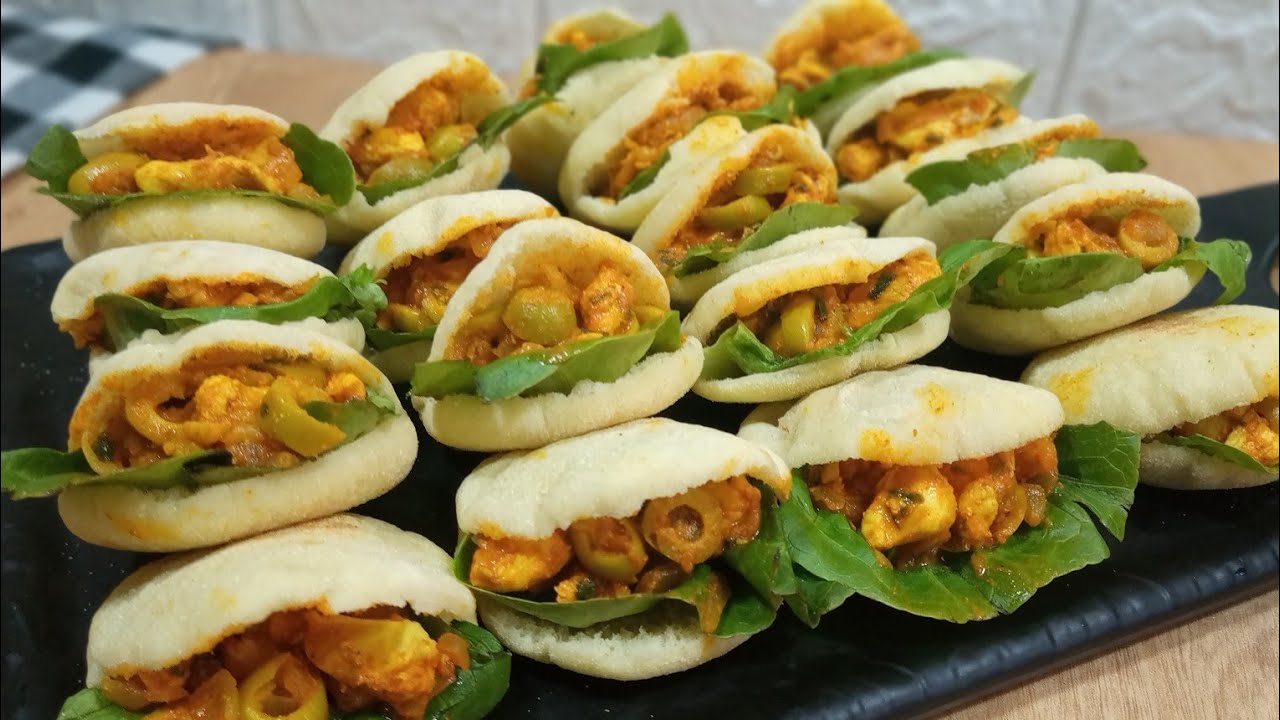 ميني بطبوط معمر بحشوة الدجاج لذيذة . مع كل اسرار العجين باش يتنفخ معاكم