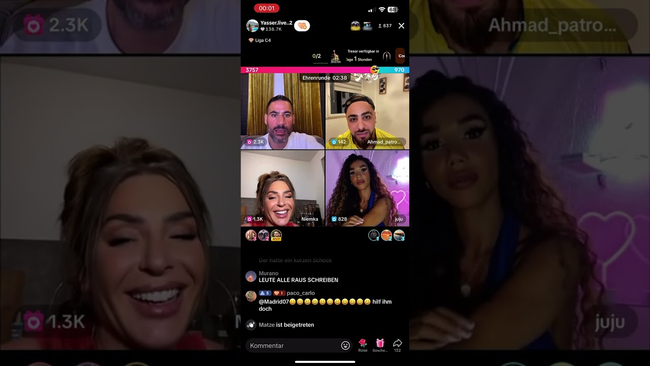 YASSER ABOU CHAKER WAR LIVE MIT AHMAD PATRON & NIEMKA & JUJU