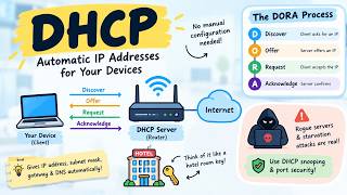 Information DHCP Explained in Hindi | DORA, T1/T2, Attacks & Security Update