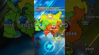 When was the last wildfire in your country? | #europe #map #mapping #fyp #shorts