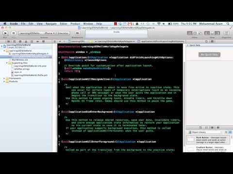 Learning iOS Development Part 2 Exploring xCode