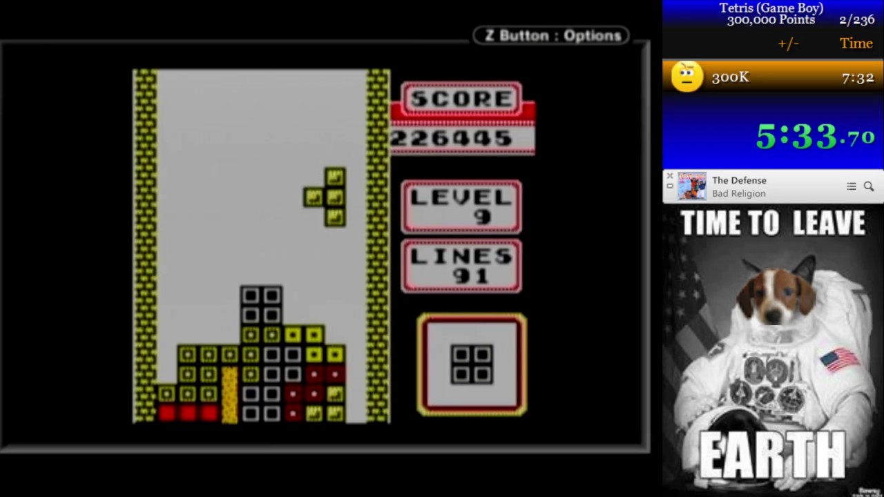 Tetris (GB) - 300,000 Points in 