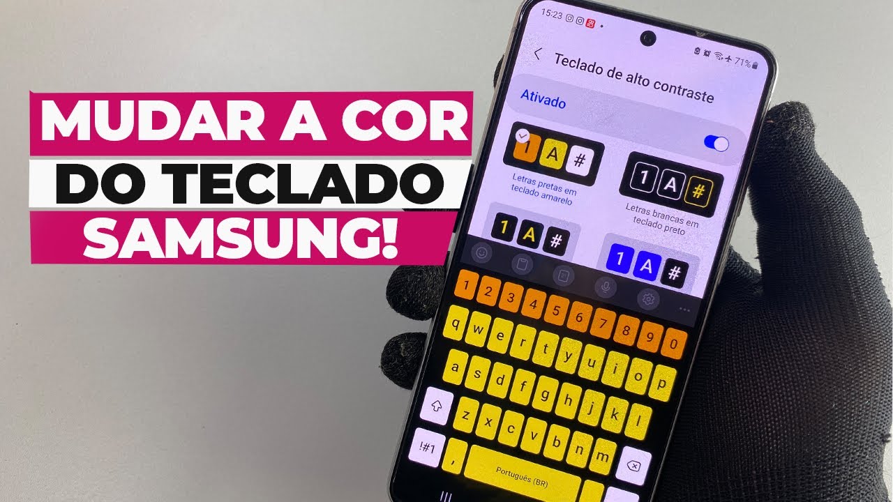 Como MUDAR a COR do SEU TECLADO SAMSUNG - YouTube