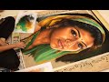 Realistic portrait rangoli by art bhagyashree  rangoli art making 