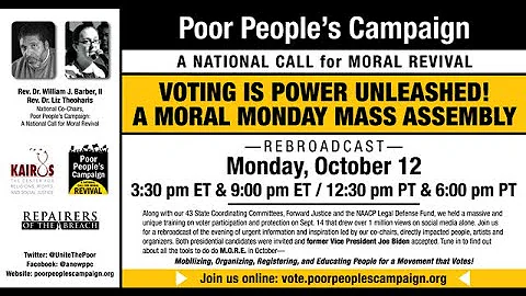 Voting is Power Unleashed | A Moral Monday Mass Assembly