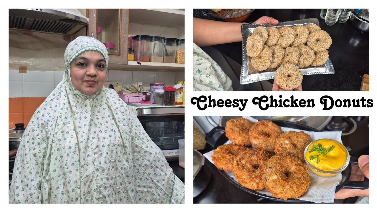 Cheesy Chicken Donuts 🥯🤤 I Ramzan series day 1 I Naziya's Recipe And Vlogs ♥️ 