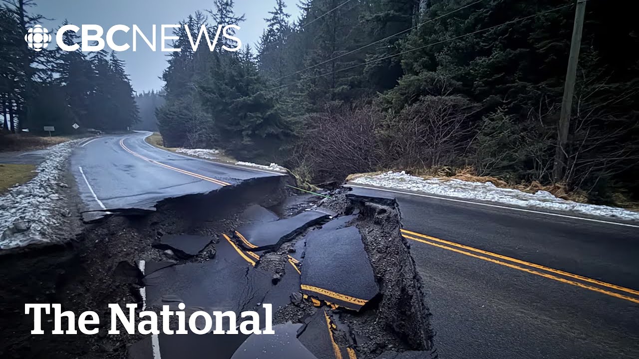 Flooding washes out highway in Haida Gwaii
