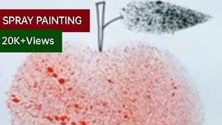 toothbrush spray painting