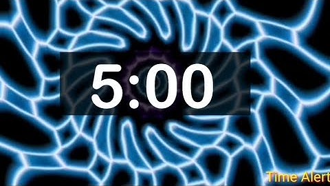 5 Minute Timer With Relaxing Music and Alarm! Countdown Clock for Kids, Stress Relief